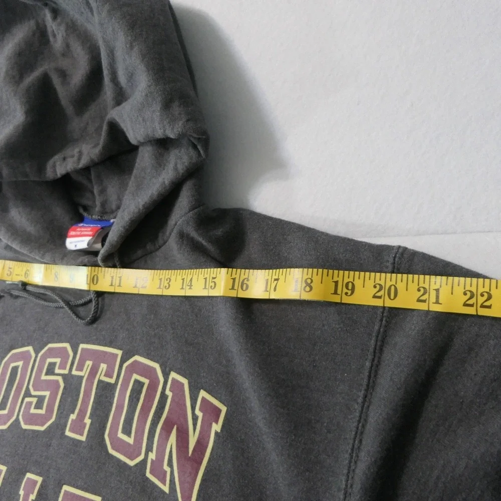 Boston College Gray Champion Hoodie M Pullover Sweatshirt NCAA Sports Eagles